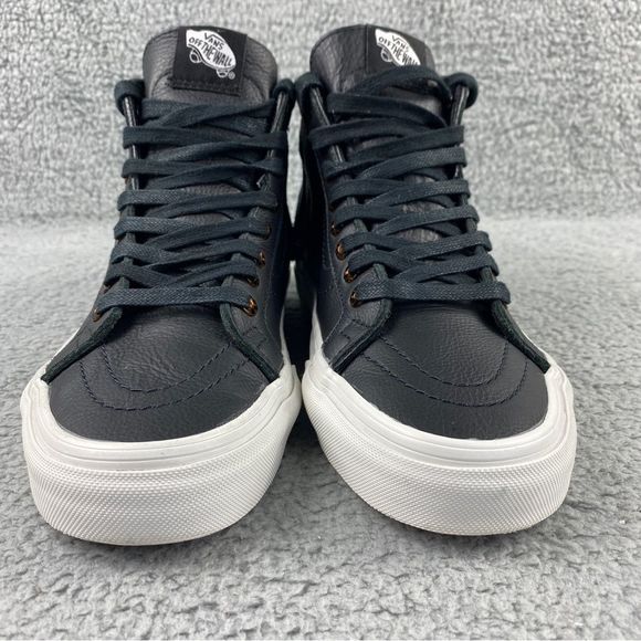 Vans Sk8-Hi Moc Tortoise Black Shoes Hi Top Skate Leather Sneakers Womens 8.5 - Picture 4 of 16